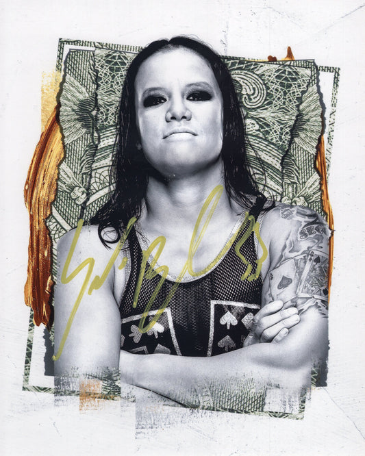 Shayna Baszler (metallic 8x10) WWE WWF NXT photo signed auto autographed