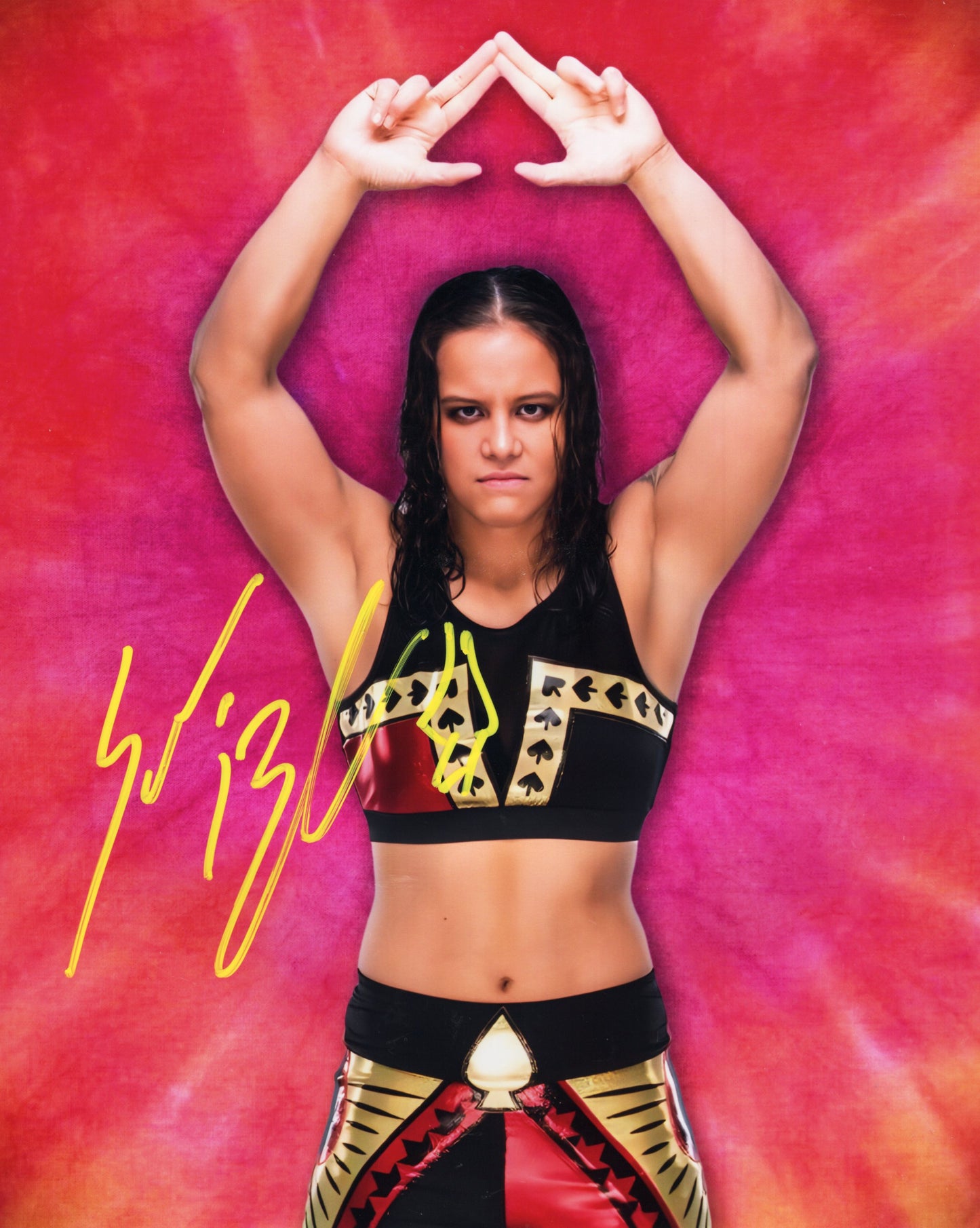 Shayna Baszler (metallic 8x10) WWE WWF NXT photo signed auto autographed