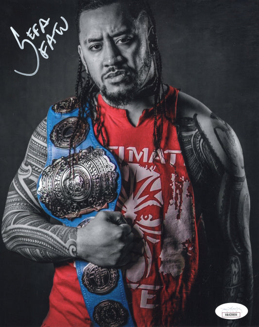 Sefa Fatu aka Solo Sikoa (8x10) jsa photo signed auto autographed WWE