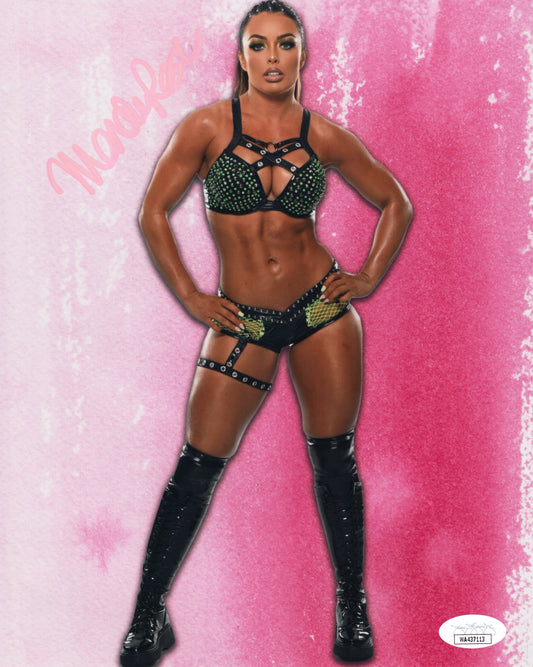 Mandy Rose (Metallic 8x10) JSA signed SEXY photo autographed WWE NXT Mandy Sacs