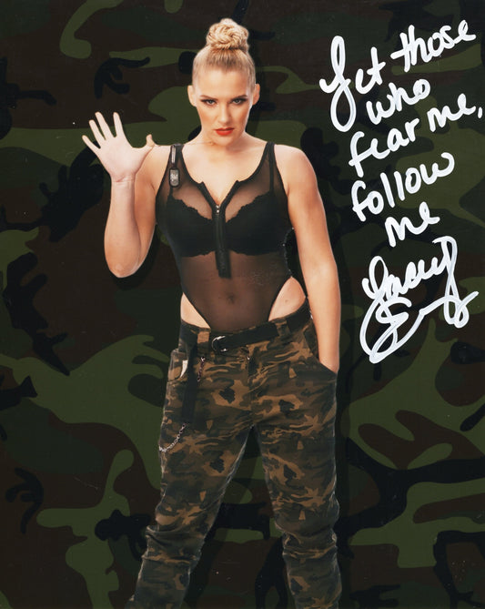 Lacey Evans (metallic 8x10) WWE Funhouse inscribed photo signed auto autographed