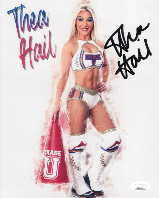 Thea Hail Funhouse (metallic 8x10) - JSA certed NXT WWE photo signed auto autographed SEXY