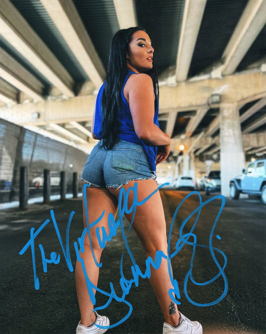 Deonna Purrazzo (metallic 8x10) photo signed auto autographed AEW TNA