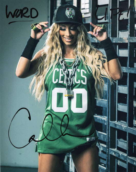 Carmella (metallic 8x10) inscribed photo signed auto autographed WWE