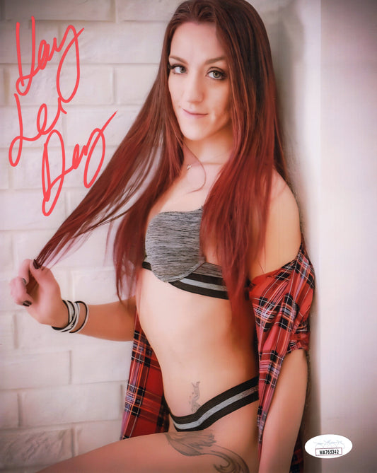 Kay Lee Ray autographed signed (metallic 8x10)  photo funhouse jsa COA WWE NXT