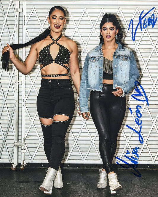 Valentina Feroz Yulisa Leon dual (8x10) NXT photo signed auto autographed WWE