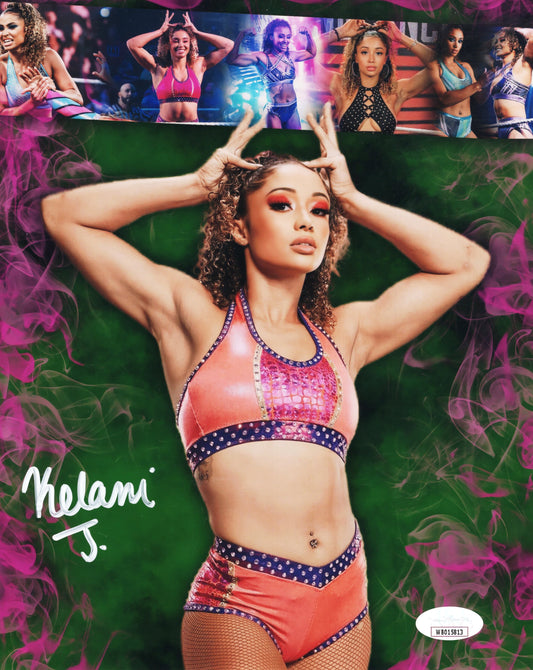 Kelani Jordan (metallic 8x10) JSA WWE NXT SEXY photo signed auto autographed