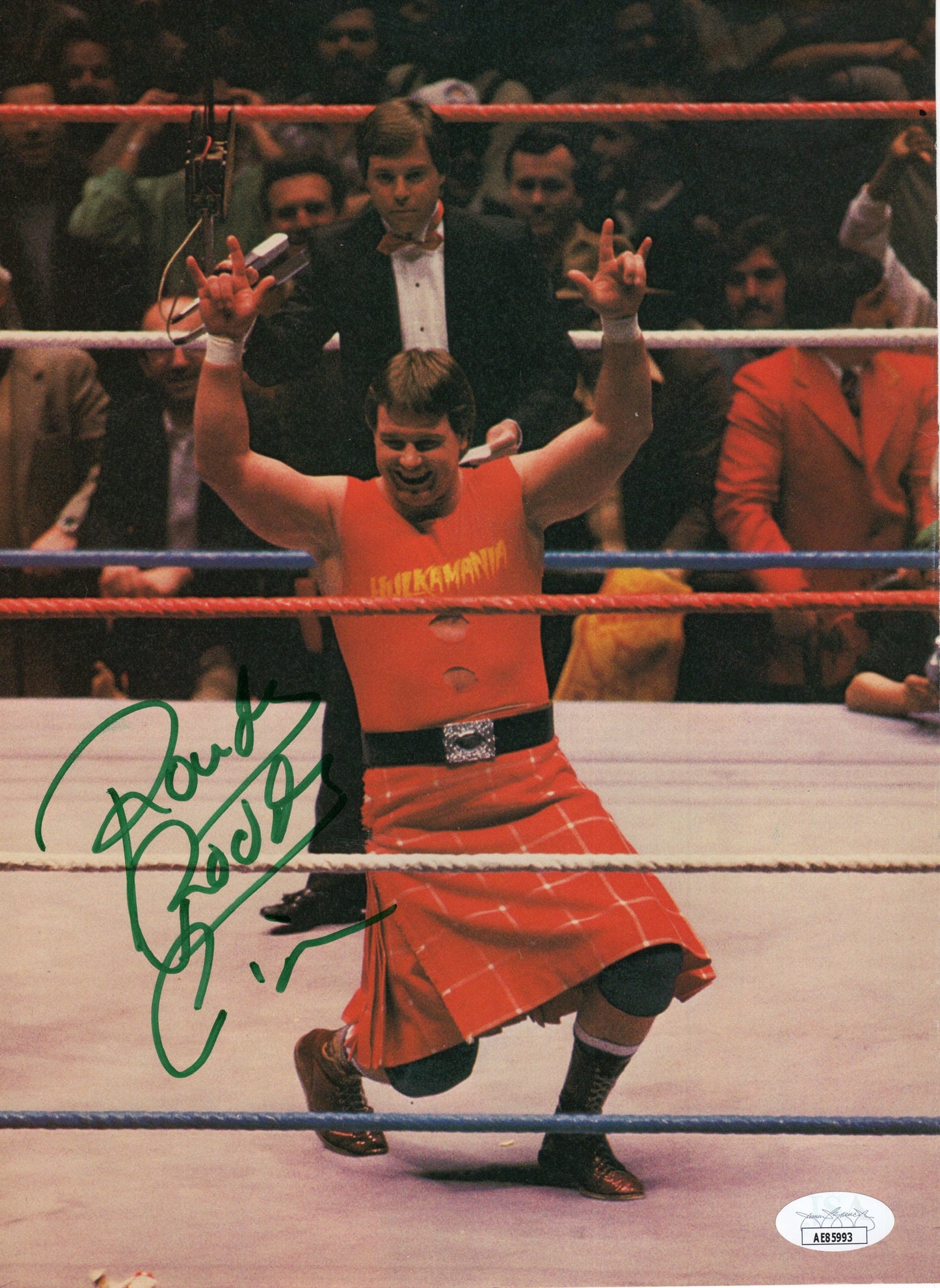 Roddy Piper (magazine page) signed JSA WWF WWE autographed auto  COA RARE