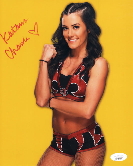 Katana Chance (8x10 funhouse metallic) nxt signed Kacy catanzaro autographed JSA