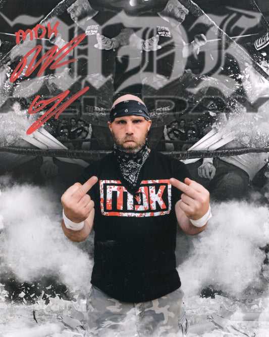 Nick Gage funhouse metallic 8x10 photo signed auto autographed