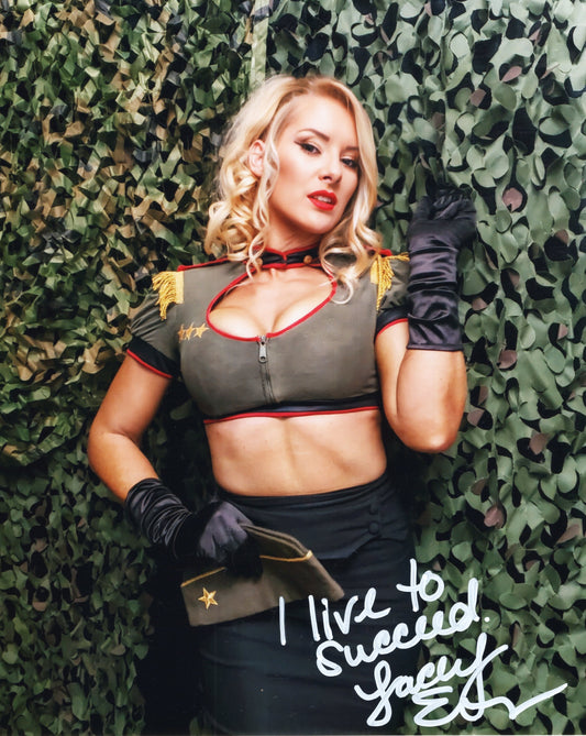 Lacey Evans (metallic 8x10) WWE Funhouse inscribed photo signed auto autographed