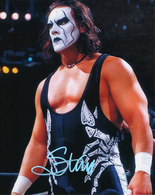 Sting (metallic 8x10) WCW WWE TNA NWO NWA photo signed auto autographed