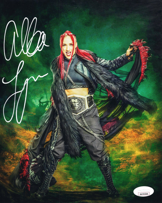 Alba Fyre (metallic 8x10) JSA WWE NXT photo signed auto autographed funhouse