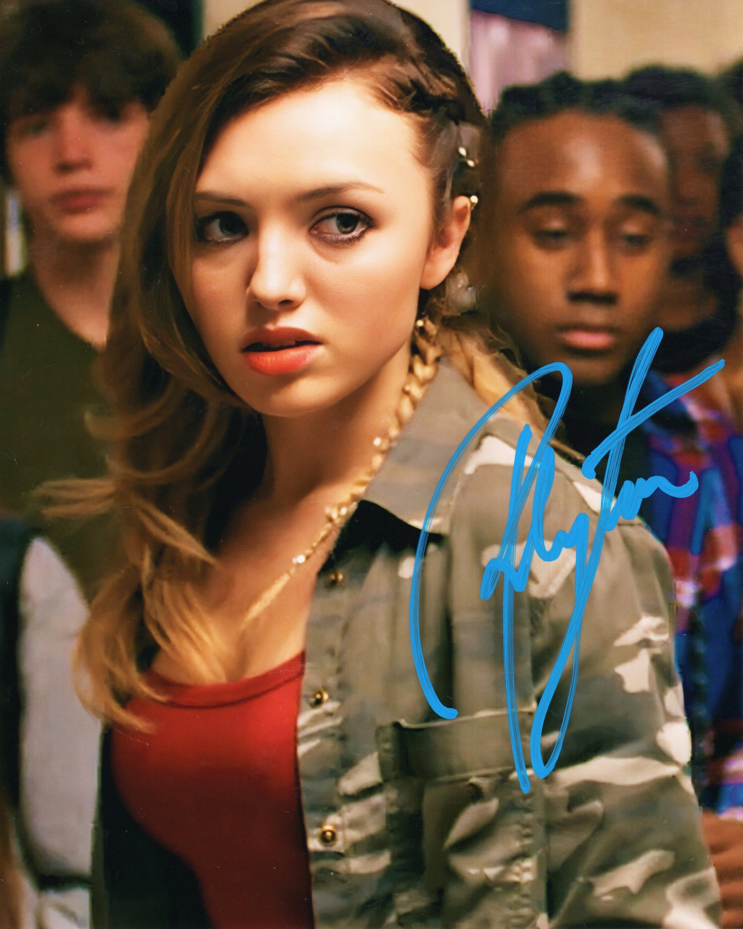 Peyton List cobra kai Tory (metallic 8x10) photo signed auto autographed celebrity