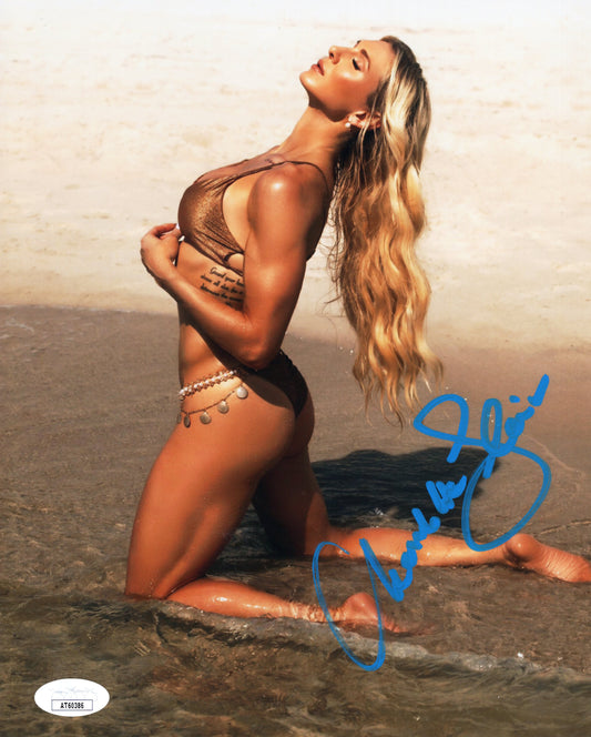 Charlotte Flair (8x10 metallic) FULL SIGNATURE jsa photo signed autographed WWE