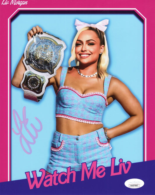 Liv Morgan (metallic 8x10) jsa photo signed auto autographed WWE