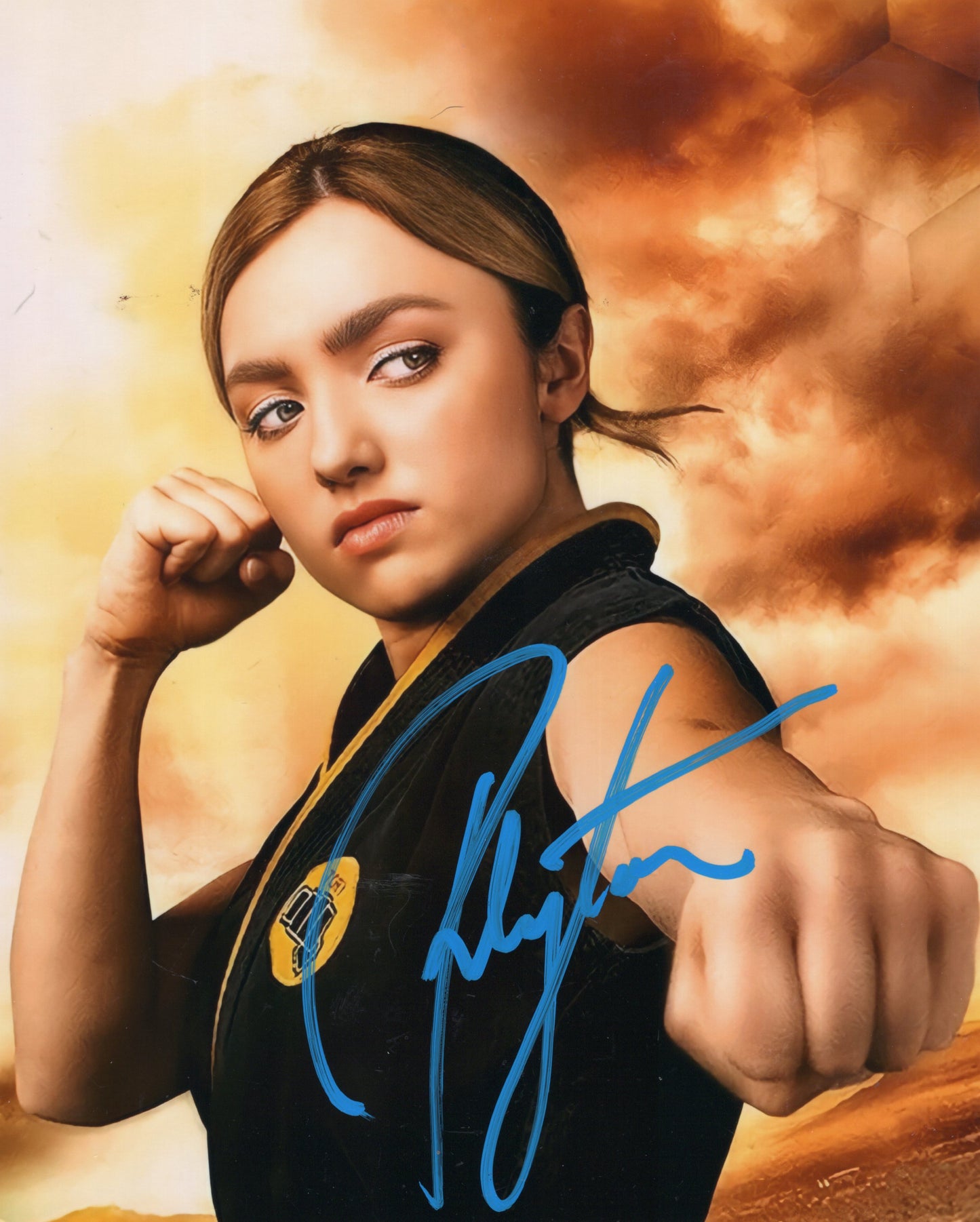 Peyton List cobra kai Tory (metallic 8x10) photo signed auto autographed celebrity