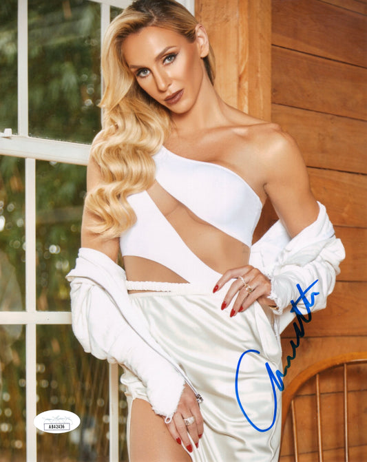 Charlotte (8x10 metallic) jsa photo signed autographed WWE