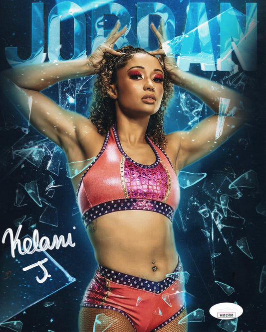 Kelani Jordan (metallic 8x10) JSA WWE NXT SEXY photo signed auto autographed