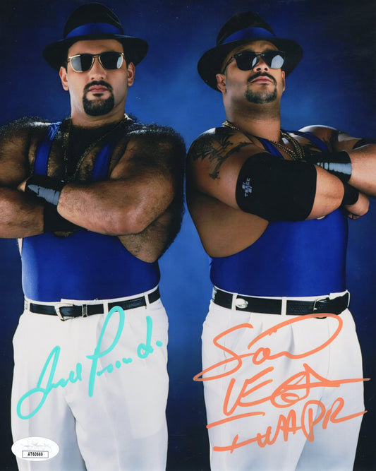 Los Boricuas (8x10 Metallic) JSA COA WWF photo signed auto