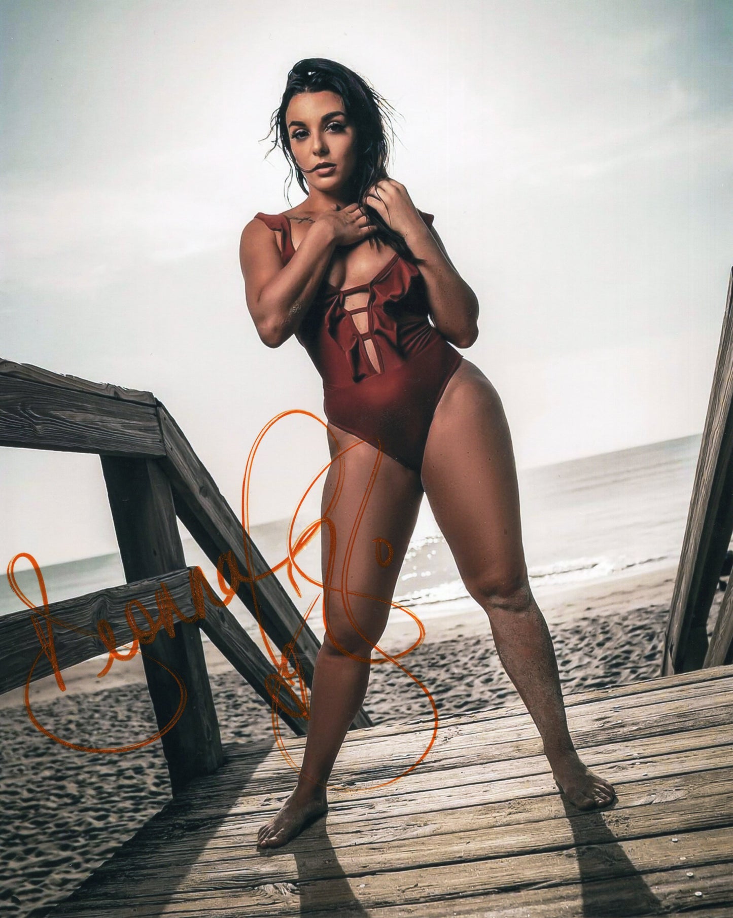 Deonna Purrazzo (8x10 metallic) photo signed auto autographed AEW TNA