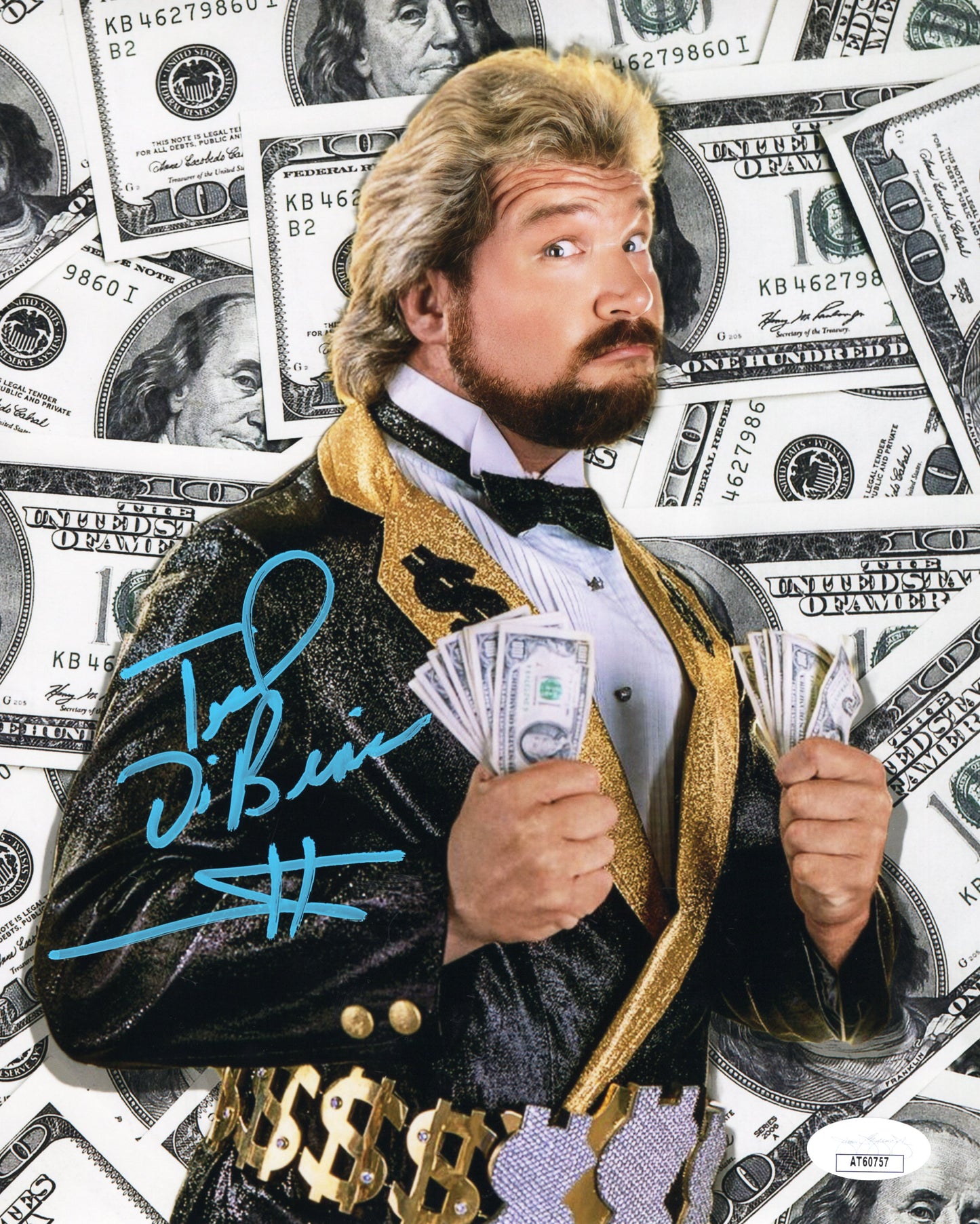 Ted DiBiase (8x10 Metallic) JSA COA WWF WCW photo signed auto autograp ...