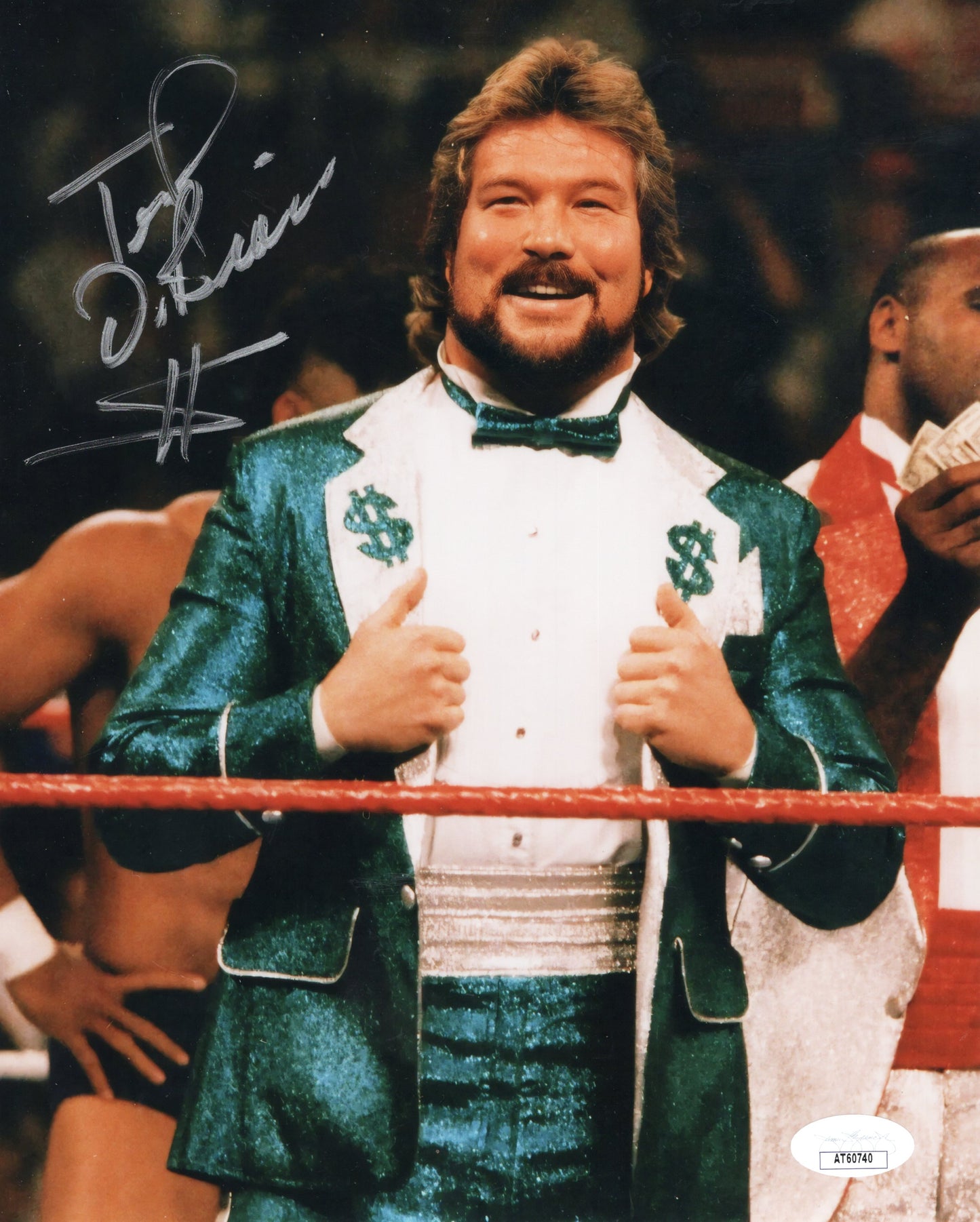 Ted DiBiase (8x10 Metallic) JSA COA WWF WCW photo signed auto autographed