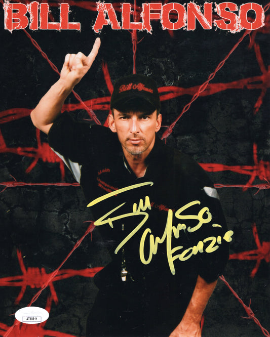 Bill Alfonzo Fonzie (metallic 8x10) JSA COA funhouse photo signed auto autographed ECW