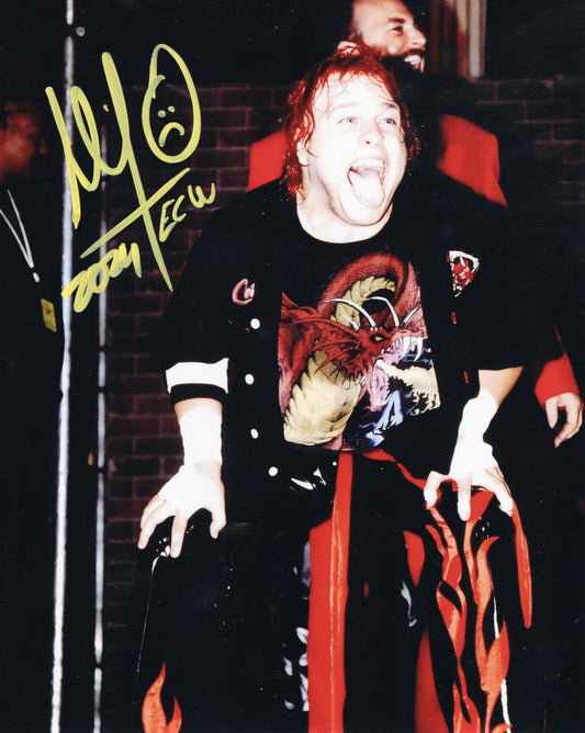 Mikey Whipwreck (metallic 8x10) funhouse photo signed auto autographed ECW