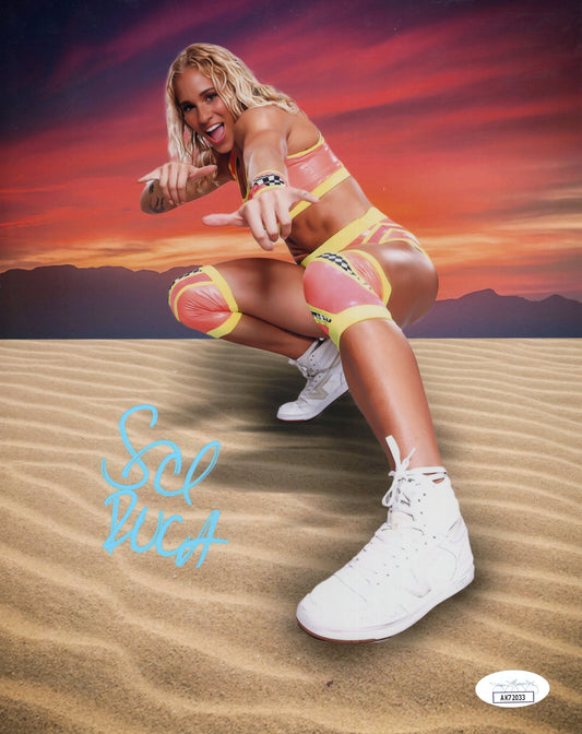 Sol Ruca (metallic 8x10) WWE NXT SEXY photo signed auto autographed JSA
