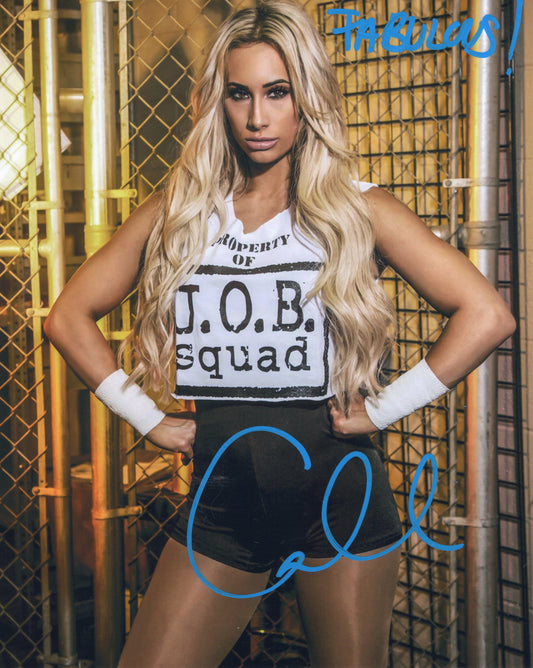 Carmella inscribed (8x10 metallic) WWE photo signed auto autographed inscribed