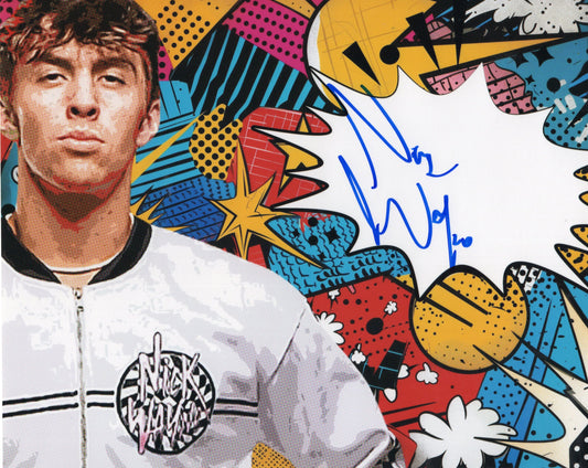 Nick Wayne (funhouse metallic 8x10) photo signed auto autographed AEW