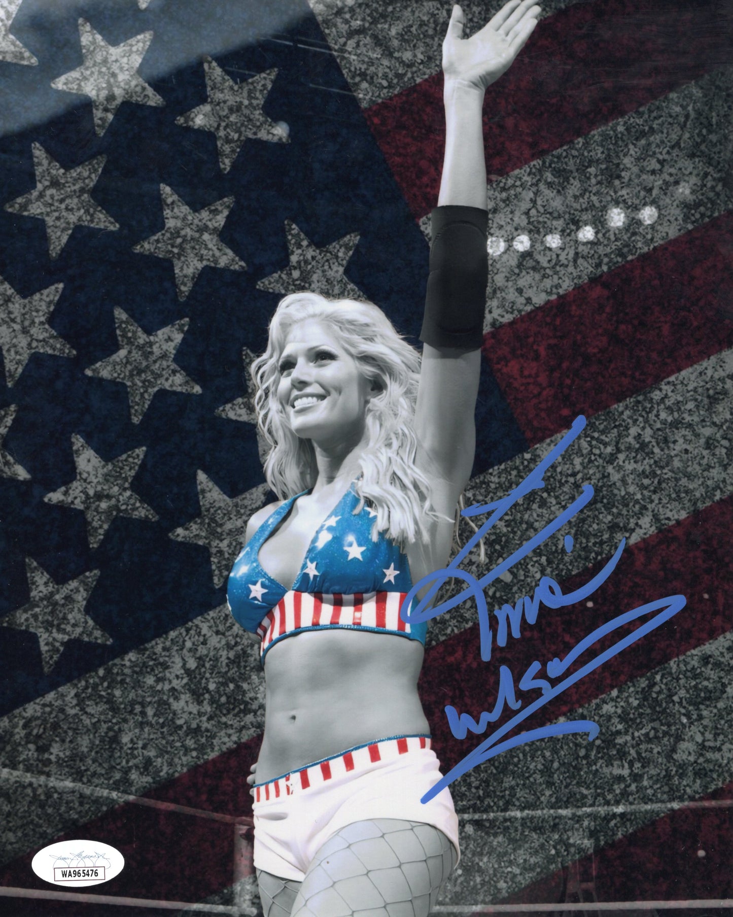 Torrie Wilson (Metallic 8x10) WWF WWE SEXY JSA photo signed auto autographed