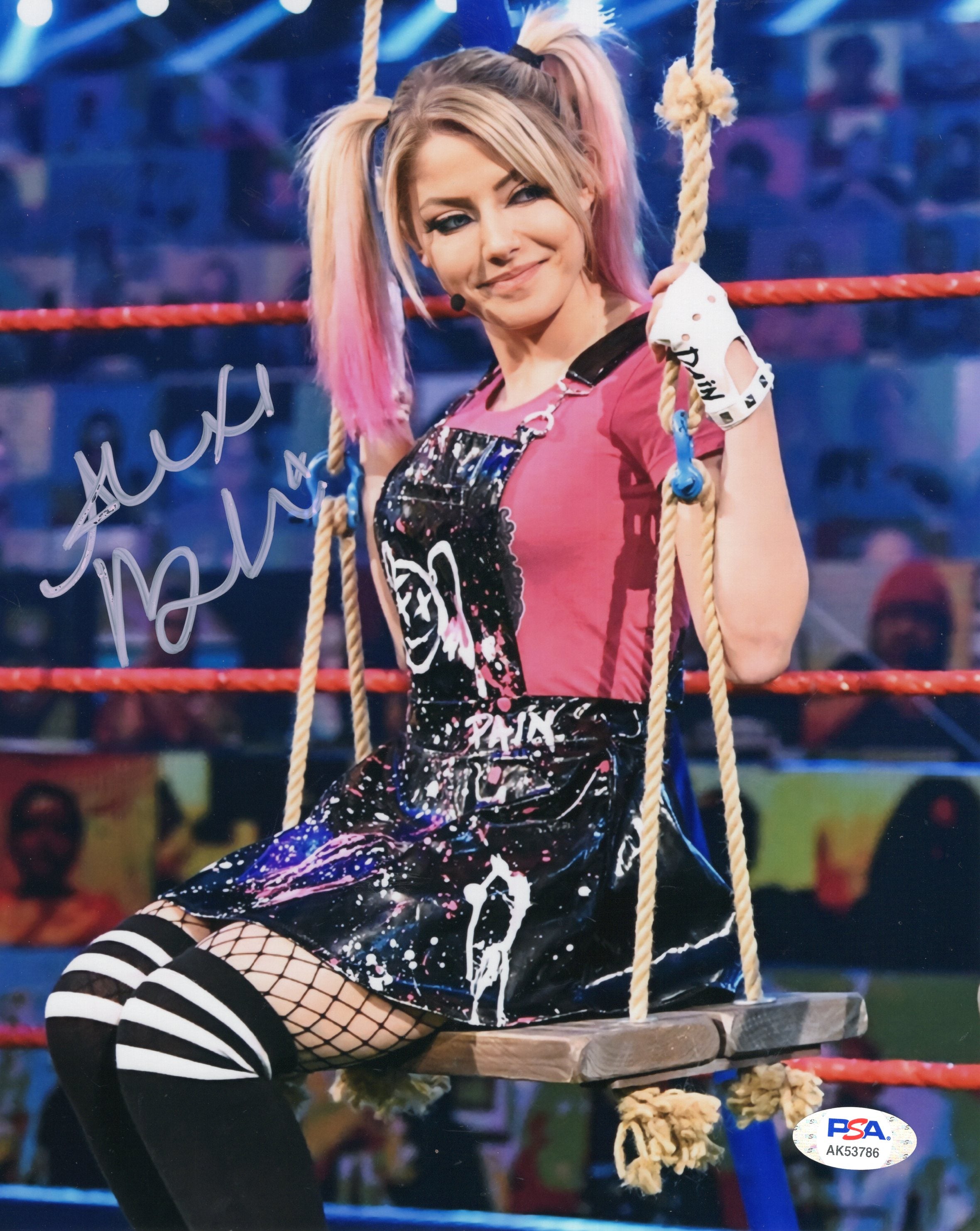 Alexa Bliss Funhouse (metallic 8x10) WWE photo signed auto autographed ...