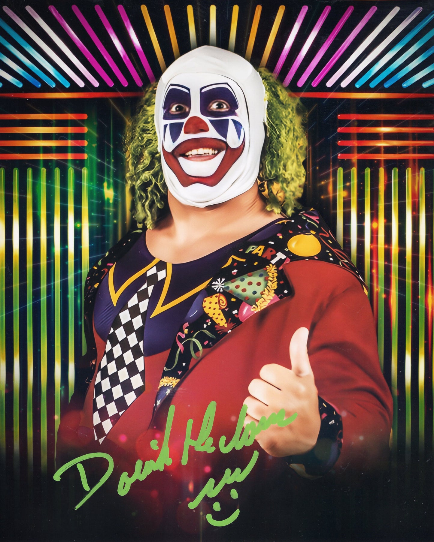 Doink (Ray Apollo)  (8x10 Metallic) photo signed autographed