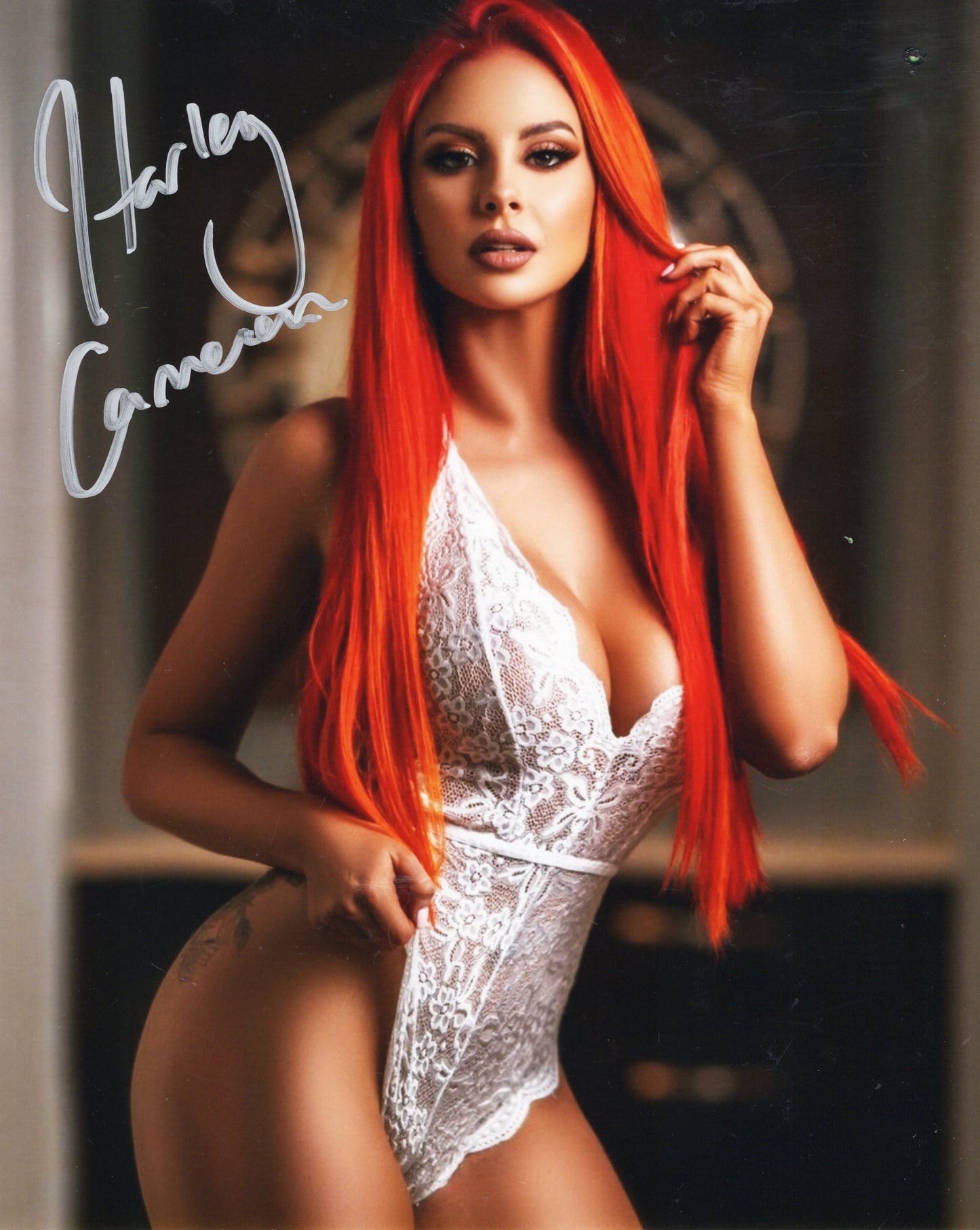 Harley Cameron (metallic 8x10) photo signed auto autographed AEW TNA