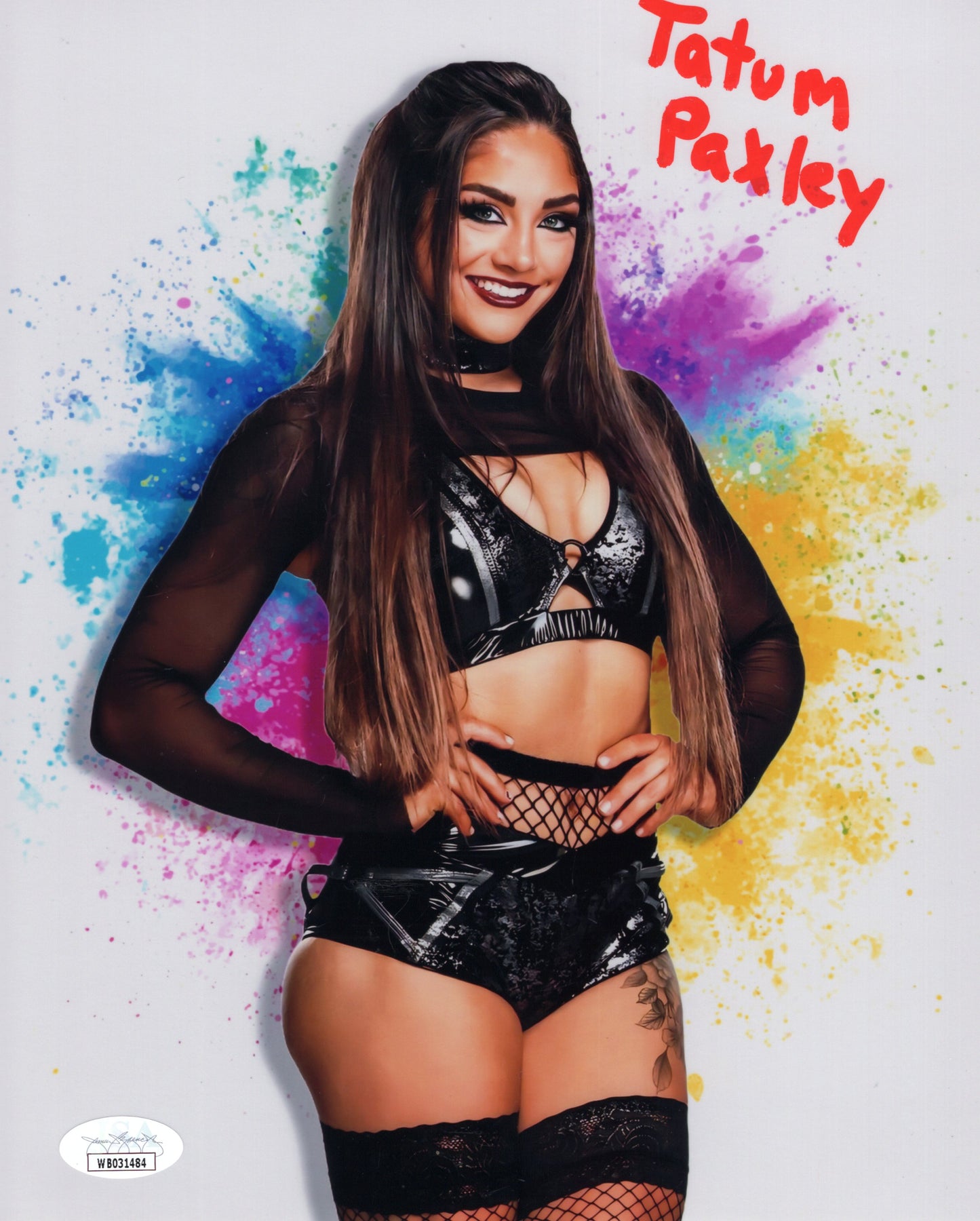 Tatum Paxley Funhouse (metallic 8x10) JSA certed NXT WWE photo signed auto autographed