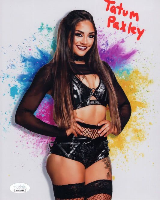 Tatum Paxley Funhouse (metallic 8x10) JSA certed NXT WWE photo signed auto autographed