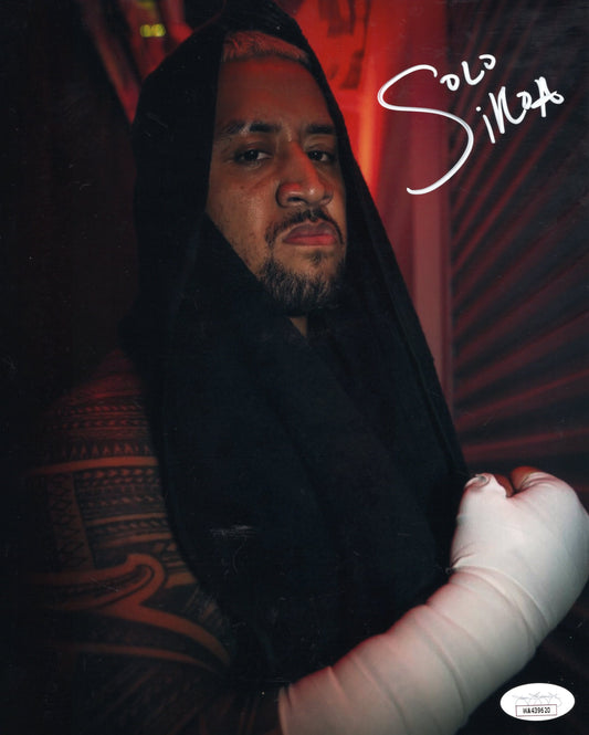 Solo Sikoa (8x10 metallic) JSA COA photo WWE signed auto autographed