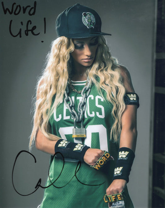 Carmella (metallic 8x10) inscribed photo signed auto autographed WWE