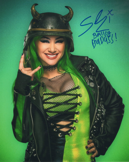 Shotzi (8x10 metallic) Funhouse JSA photo signed auto autographed WWE inscribed