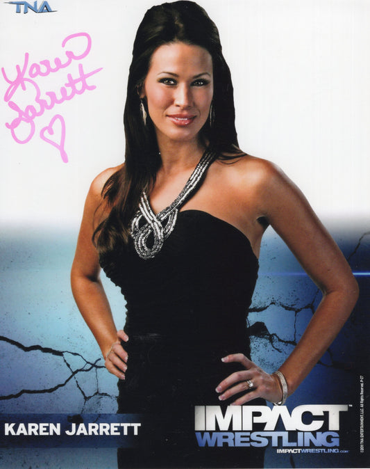 Karen Jarrett (8x10) AEW TNA  photo signed auto autographed