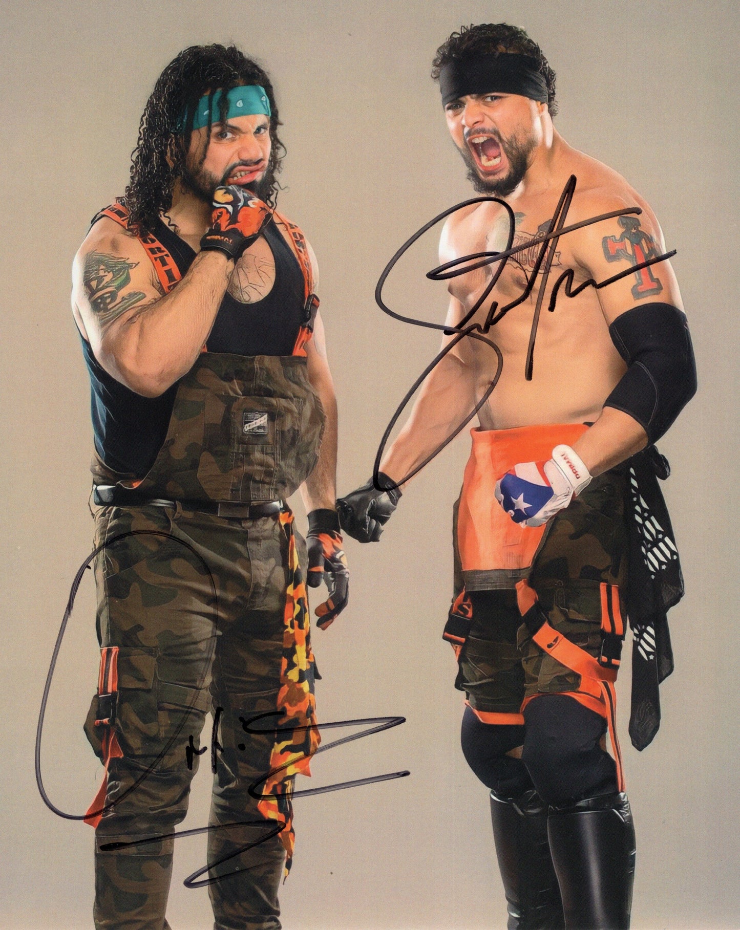 Santana & Ortiz (8x10) TNA AEW photo signed auto autographed