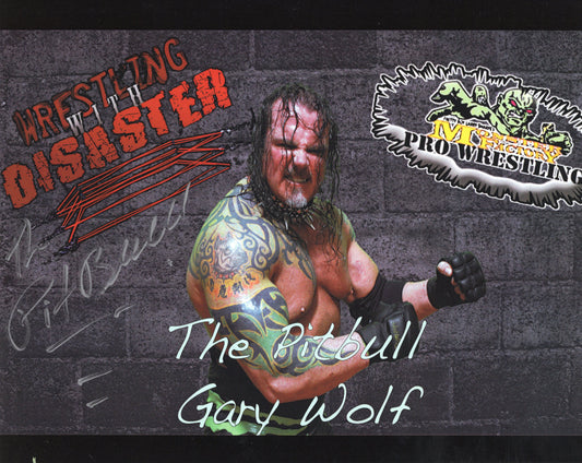 Gary Wolf Pitbull ECW 8x10 photo signed auto autographed