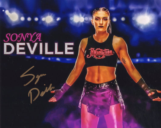 Sonya Deville (8x10) WWE  photo signed auto autographed