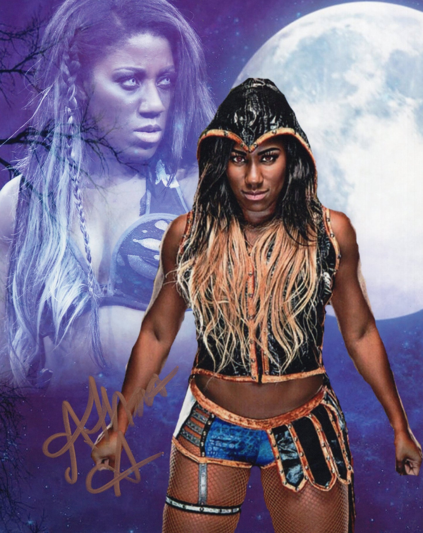 Ember Moon Athena (8x10)  photo WWE ROH AEW photo signed auto autographed