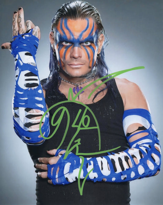 Jeff Hardy Boyz (8x10) Metallic AEW WWE TNA photo signed auto autographed