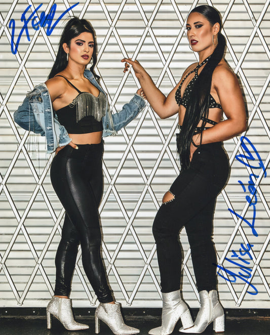 Valentina Feroz Yulisa Leon dual (8x10) NXT photo signed auto autographed WWE