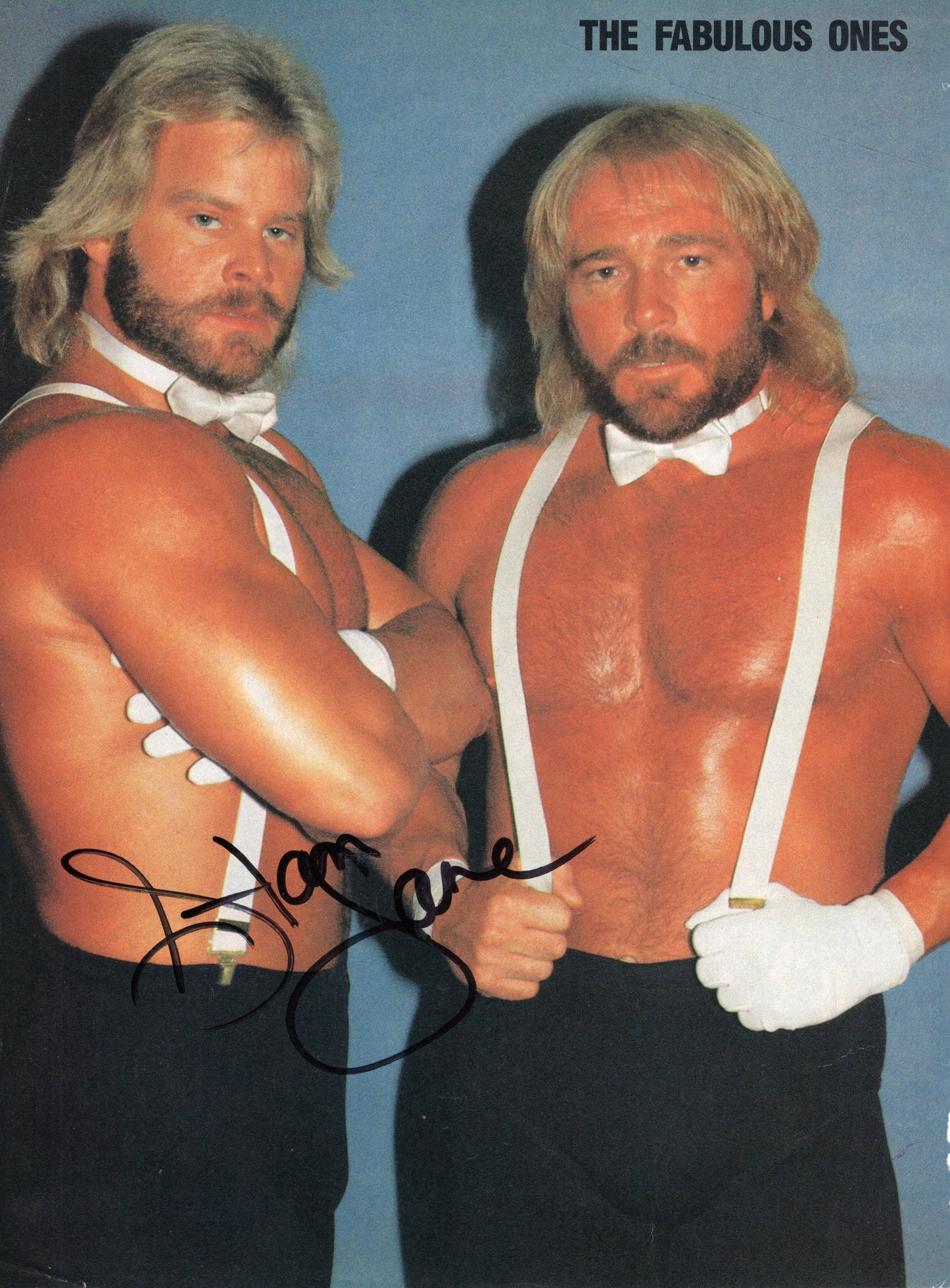 Stan Lane Midnight Express magazine page signed auto autographed WCW