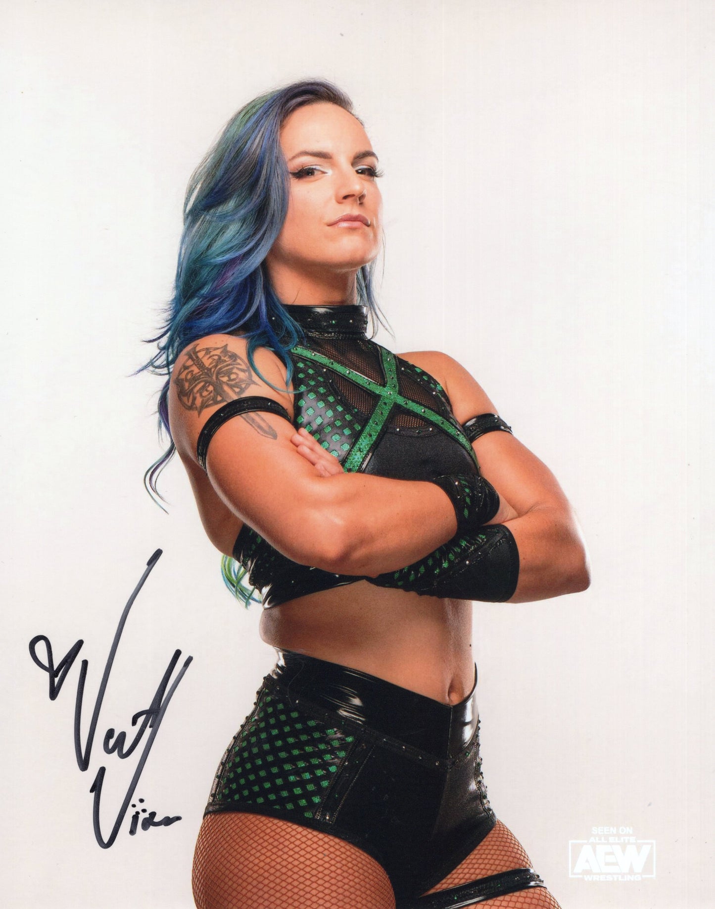 Vert Vixen 8x10 photo signed auto autographed WWE impact ROH AEW